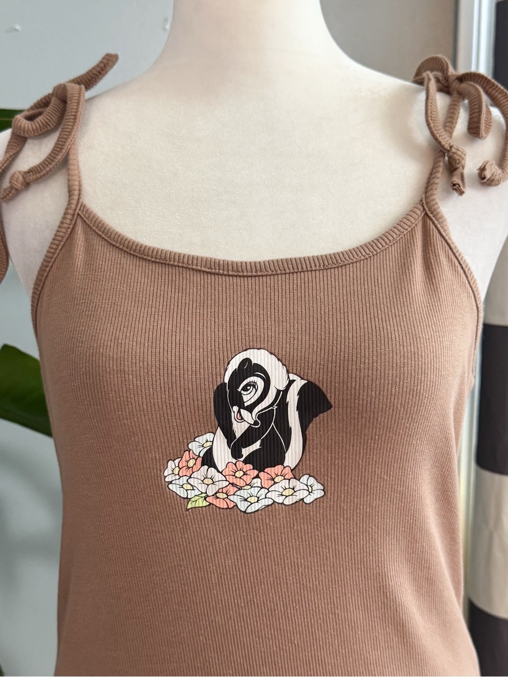 NWT Disney Thumper Bambi Ribbed Mini Dress Brown Medium - Picture 3 of 10